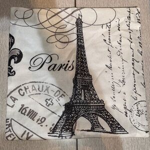 Paris Eiffel Tower Print Cushion Cover
